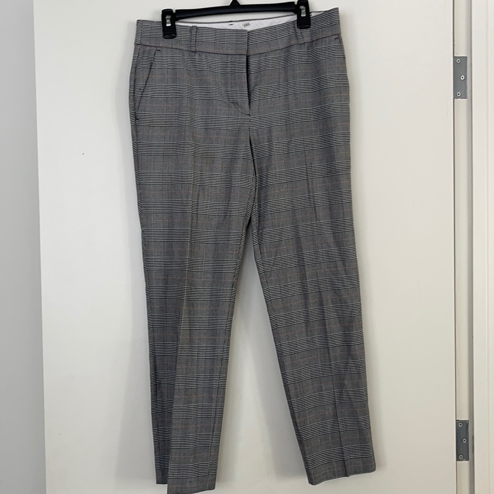 Loft Ankle Plaid Work Pant